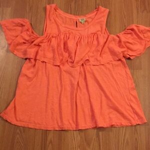True Craft Cold Shoulder Shirt size 0X (I)